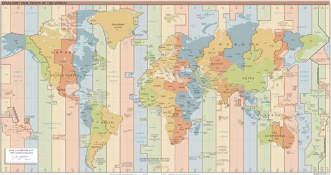 2017 time zone map.